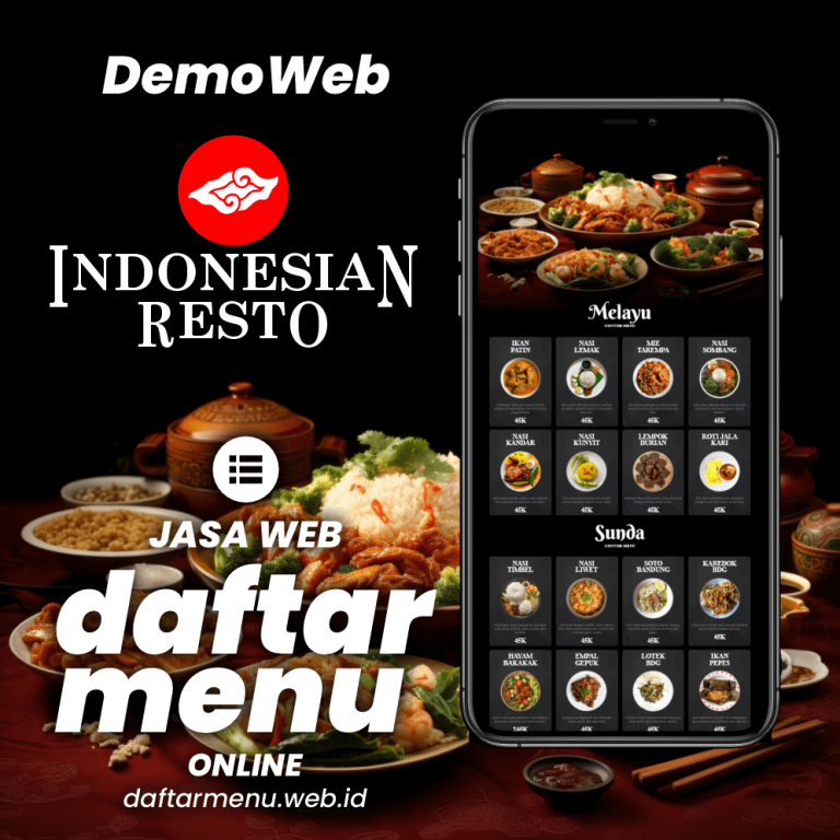 QR Menu Elegan Restoran Modern