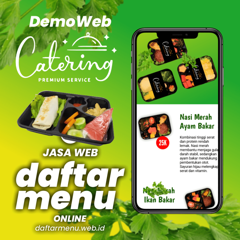 QR Menu Catering Makanan Sehat dan Diet