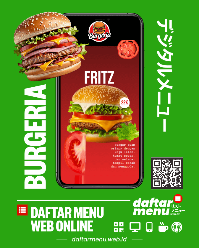 Daftar Menu Web Burger Online