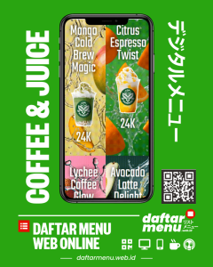 QR Menu Minuman Kekinian Coffee & Fruit - Juice