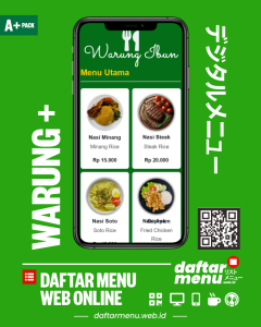 Website Daftar Menu + Qr Menu