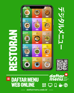 Website Menu Restoran Digital dengan QR Code Custom