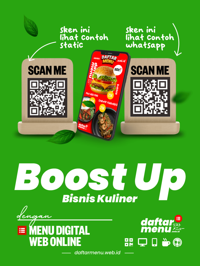 Boost Up Bisnis Kuliner Anda dengan Menu Digital